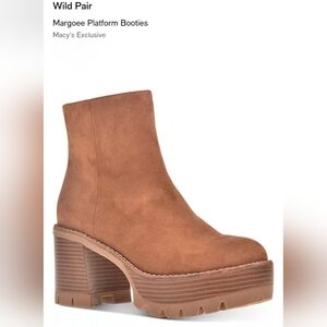 Wild Pair Margoee Booties in Cognac Size 10M NIB